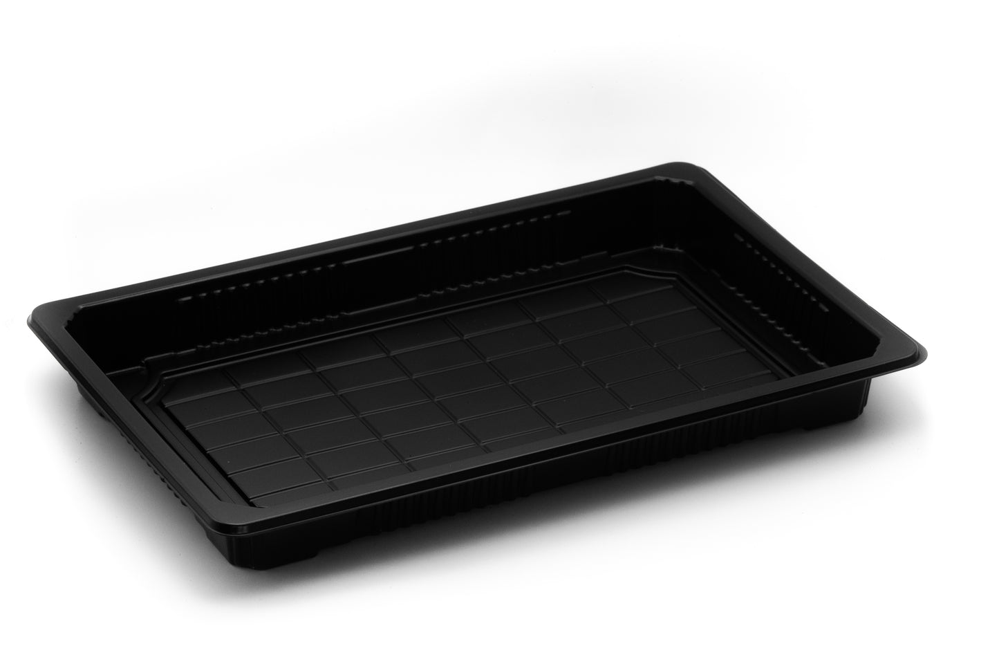 G-1109 | 400x Sushi Schalen PET schwarz mit Deckel transparent 240 x 150 x 20mm